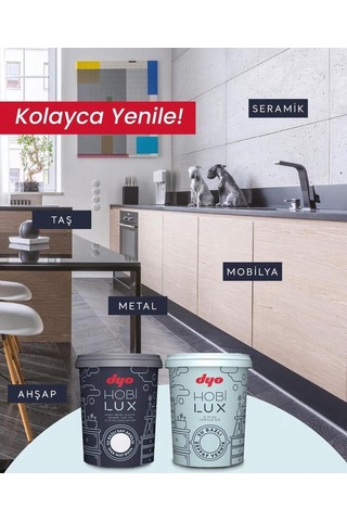 Hobilux Siyah Su Bazlı Saf Akrilik 0,4 Lt Hobi Boyası 0020 - Siyah Siyah