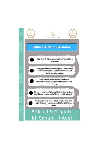 Özel Üretim %100 Doğal Güzel Kokulu El Yüz Saç Vücut Cilt Orijinal Kil Sabunu - 1 Adet