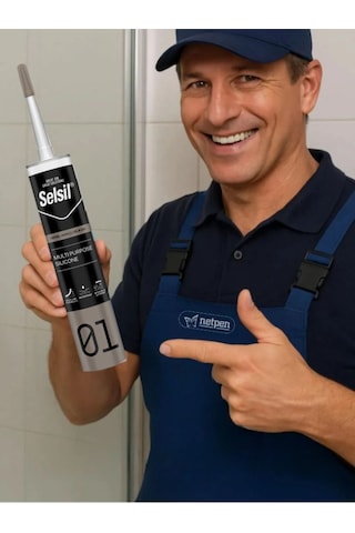 Selsil Ga Silikon 280 Gr. Gri 10 Adet , Plastik Tabanca Gri