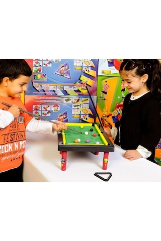 Snooker And Pool Ayaklı Masaüstü Bilardo Oyun Seti