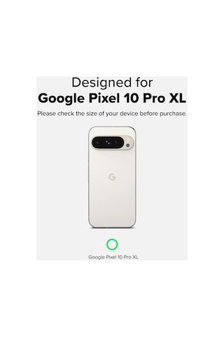 Google Pixel 10 Pro Xl Uyumlu Kılıf Sararmaz Kamera Kısmı Açık Magsafe Mika Sert Parlak Şeffaf Kapak Beyaz