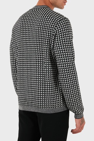 Emporio Armani Erkek Kazak Em001989 Af14199 Fc043 Beyaz - Siyah