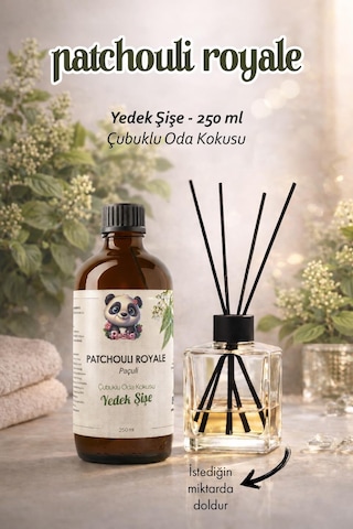 Rosie Patchouli Royale Çubuklu Oda Kokusu Yedek Şişe 250 Ml Paçuli & Amber Notalı Yedek Şişe Fresh