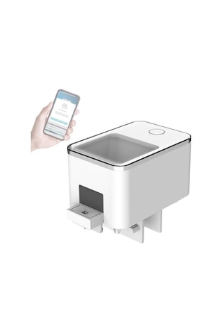 Wifi Akıllı Zamanlama Otomatik Besleyici Akvaryum Japon Balığı Besleyici 100 Ml Büyük Kapasiteli Balık Besleyici