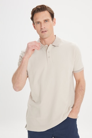 AC&Co / Altınyıldız Classics Altinyildiz Classics Erkek Safari Slim Fit Dar Kesim Polo Yaka %100 Pamuk Tişört 4A4820200001SAFXXL Krem