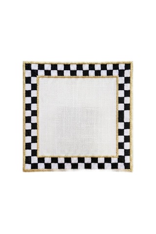 Montea Check Embroidered Kokteyl Peçetesi
