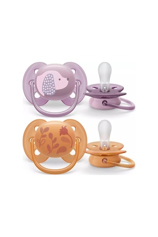 Philips Avent Ultra Yumuşak Emzik 6-18 Ay 2li Kız Çok Renkli