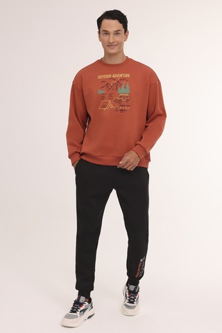 Kinetix Ml Fıre 16otd103 4pr Kiremit Erkek Sweatshirt Kırmızı