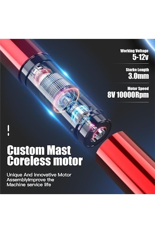 Mast Tour Y22 Kablosuz Kalıcı Makyaj Ve Dövme Makinesi - Degrade Mor