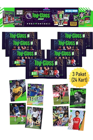 Panini Fifa Top Class Premier League 2025 Futbolcu Kartları 3 Pak