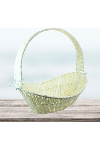 Saplı Oval Sepet 36 Cm Orta Boy