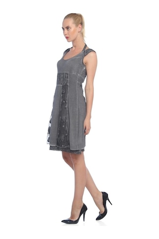 Bulalgiy Kadın Vizon Vintage Dantelli Elbise - Bga008804-Vizon-34 Vizon