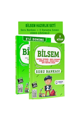 Ardışık Yayınları 2. Sınıf Bilsem Soru Bankası Ve Deneme Sınavı Tamamı Video Çözümlü 2 Kitap Set