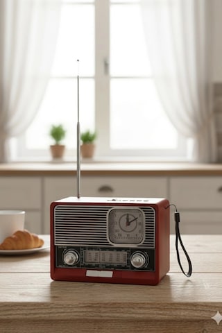 Blackbird Kahverengi Ktf-1647nostaljik Ahşap Görünümlü Fm Radyo Usb/tf Kart Mp3 El Feneri