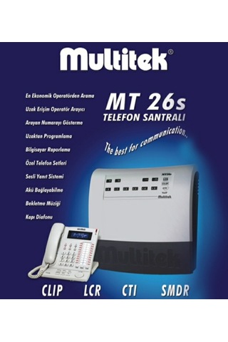Multitek Mt26S 2/6 Telefon Santrali