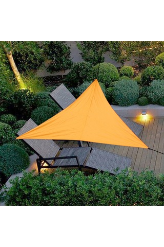 Vkemall Turuncu Dış Mekan Gölge Tiriği - 3x3x3m 210t Poliester, Su Geçirmez, Rüzgar Ve Güneş Koruyucu, Bahçe/patio İçin 3 Kanca İle
