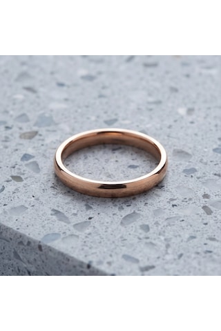 Çelik Alyans Yüzük Rose Yzk-218 Rose Gold