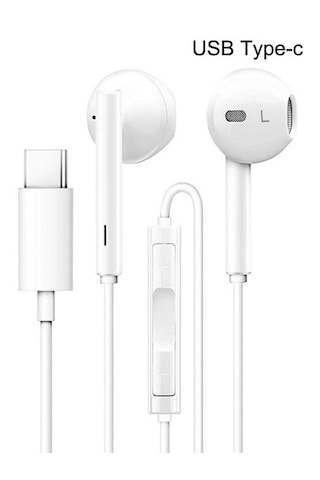 Samsung Galaxy S25 / S25 Fe / S25 Plus / S25 Ultra Uyumlu Type-c Stereo Mikrofonlu Kulaklık Type-C