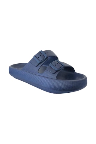 Akınal Bella E282 Lacivert Erkek Tokalı Plaj Terlik Lacivert