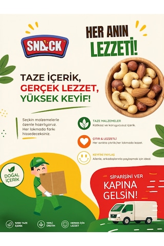 Snack Yer Fıstığı 24x30 Gr Premium Fırında Kavrulmuş Tuzsuz Atıştırmalık Paketi 720 Gr 720 G
