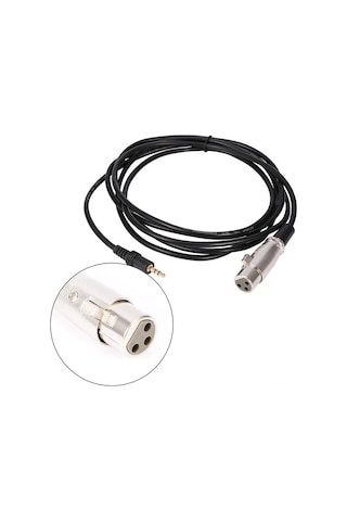 Lemestar 3m Xlr Dişi - 3.5mm Erkek Mikrofon Kablosu, Ofc Telve Ve Gümüş Kaplı Uçlar İle Ses Kalitesi Artırıcı, Emı/rfı Engellici