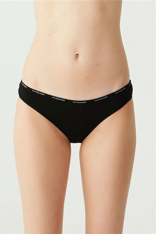 U.s. Polo Assn. Kadın 5'li Slip Siyah-beyaz-ten-beyaz-ten 001