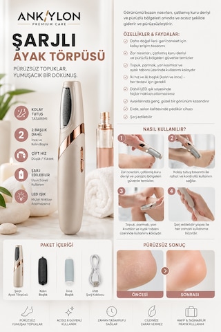 Ankylon Şarjlı Ayak Törpüsü