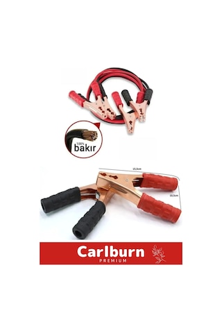 %100 Bakır 0.50mm Kalın Kablo 1200 Amper Güçlü Oto 2 Metre Akü Takviye Hızlı Şarj Kablosu Uyumlu