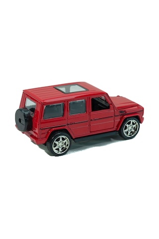 Metal Mercedes G63 Çek Bırak Model Araba Kırmızı 12 Cm