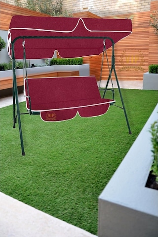 Bahçe Salıncağı Minder Seti 2 Kişilik Tenteli Bordo Minder Seti (481637975)