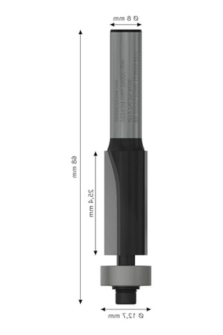 Ahşap İçin Debriyaj Frezesi - 12,7 Mm Çap, 25 Mm Uzunluk
