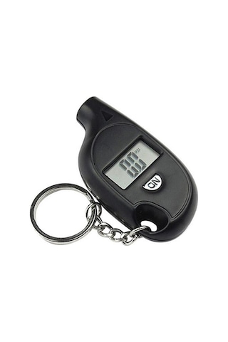 Taşınabilir Dijital Ekran Araba Lastiği Hava Basıncı Ölçer Mini Lastik Basıncı Test Cihazı Ölçme Aracı Anahtarlık İle