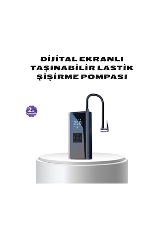 Bet's Kablosuz Dijital Lastik Şişirme Pompası Led Işıklı 80w