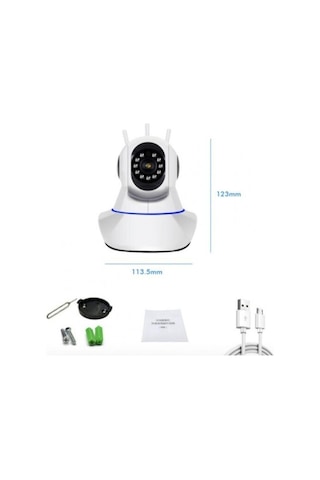 Gece Görüşlü Hd 360 Derece Wifi Ip Bebek Kamerası