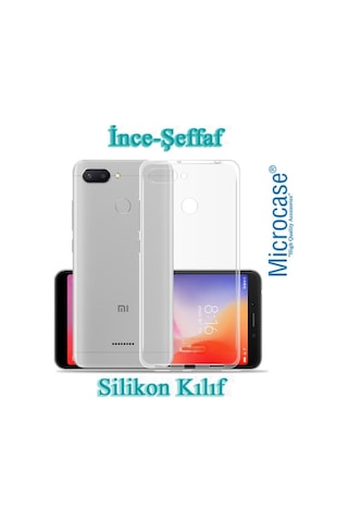 Microcase Xiaomi Redmi 6 Ince 0.2 Mm Soft Silikon Kilif +Tempered 277551786 - Seçenek / Cam Koruma-Cam Istiyorum