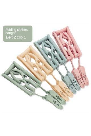 Homyl Seyahat Katlanır Elbise Askısı Kaymaz İç Yeşil Yeşil