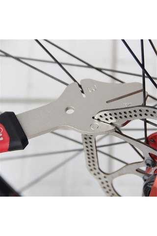 Samdoo Bıkehand Çelik Bisiklet Disk Düzeltme Aracı - 3 Açılı Tutanaklı, Kaymazsız Kolu, Fren Diski Düzeltme İçin Yc-165 Çok Renkli