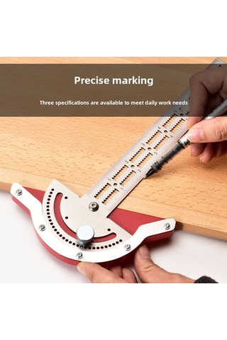 Aubyhe Ahşapçılık Açı Ve Kenar Ölçer, İngiliz/amerikan Ölçekli, 32 Cm, Hassas Ölçüm Aleti Poşet + Karton Kutusu Diğer