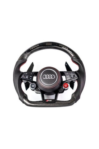 Autogp Audi Rs Direksiyon Simidi Ledli Carbon F1 Vites+airbag