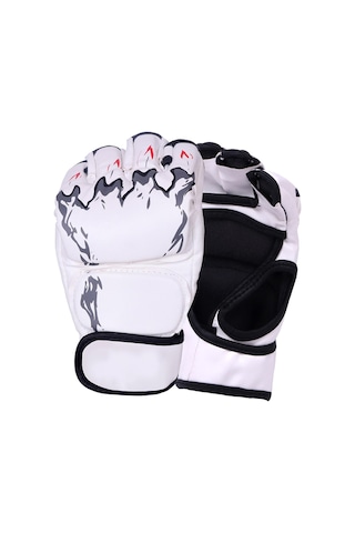 Suntek Mma Eldiven Kickboks Eldiveni Ayarlanabilir Bilek Bandı Beyaz