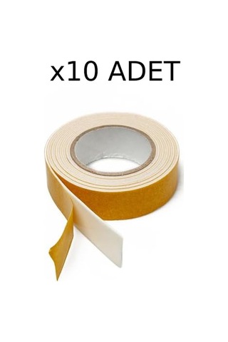 10 Adet Çift Taraflı Bant Güçlü Yapışkanlı Köpük Bandı Diğer