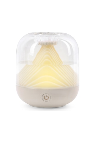 Tenfowee Beyaz Evcil Usb Şarjlı 700ml Hava Nemlendirici - Odalar İçin Stüdyo Tipi Ambiyans Lambalı Hava Temizleyici