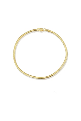 Altınkesesi Kadın Altın Balıksırtı Parlak Bileklik - Sarı Altın