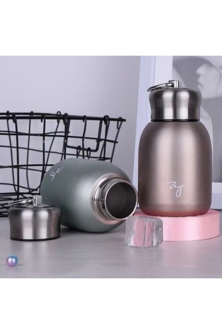 Yuntech01 Alman Paslanmaz Çelik Termos: Hafif, Dayanıklı Ve Taşınabilir, Açık Hava Aktiviteleri İçin İdeal, 300 Ml, Gül Altın Rengi