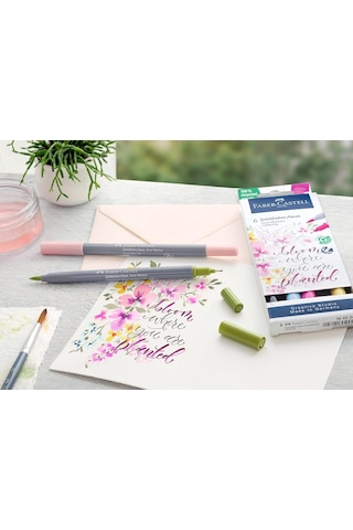 Faber-castell Goldfaber Aqua Çift Uçlu Sanatsal Markör 6 Lı Kalig Diğer
