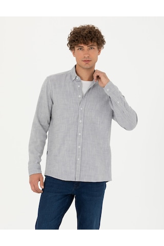 Pierre Cardin Erkek Mavi Desenli Gömlek 50278180-vr036 Mavi
