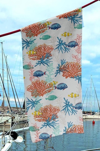 Dijital Baskılı Unisex Deniz Havuz Plaj Havlusu 70x150 Cm. // H093 Renkli
