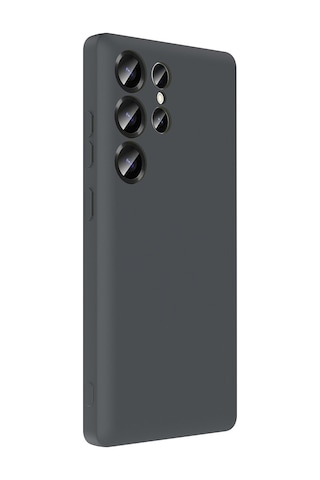 Galaxy Uyumlu S25 Ultra Kılıf Kamera Korumalı Kartlık Hazneli Mkst Vitra Kapak - Gri Gri Gri