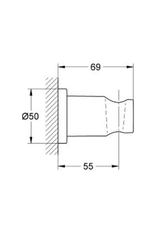 Grohe Rainshower El Duşu Askısı - 22117kf0 Gümüş