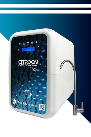 Dijital Pompalı 6 Filtreli Alkali Ph 9 Su Arıtma Cihazı Beyaz